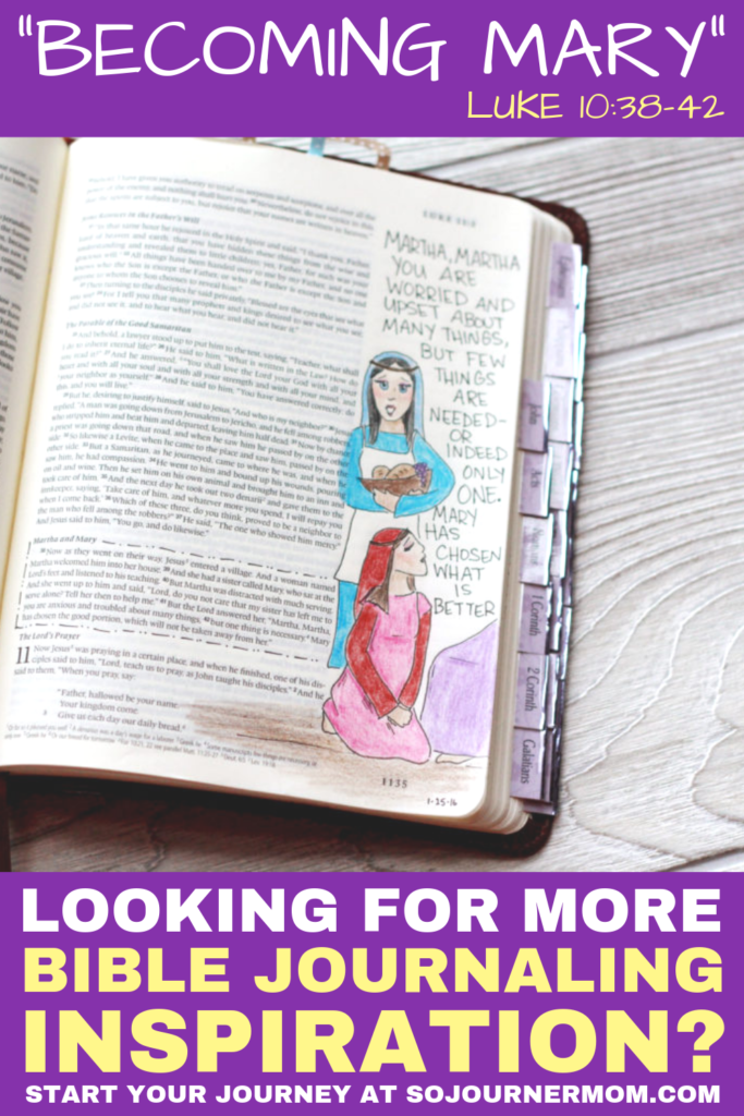 Becoming Mary Bible Journaling Inspiration