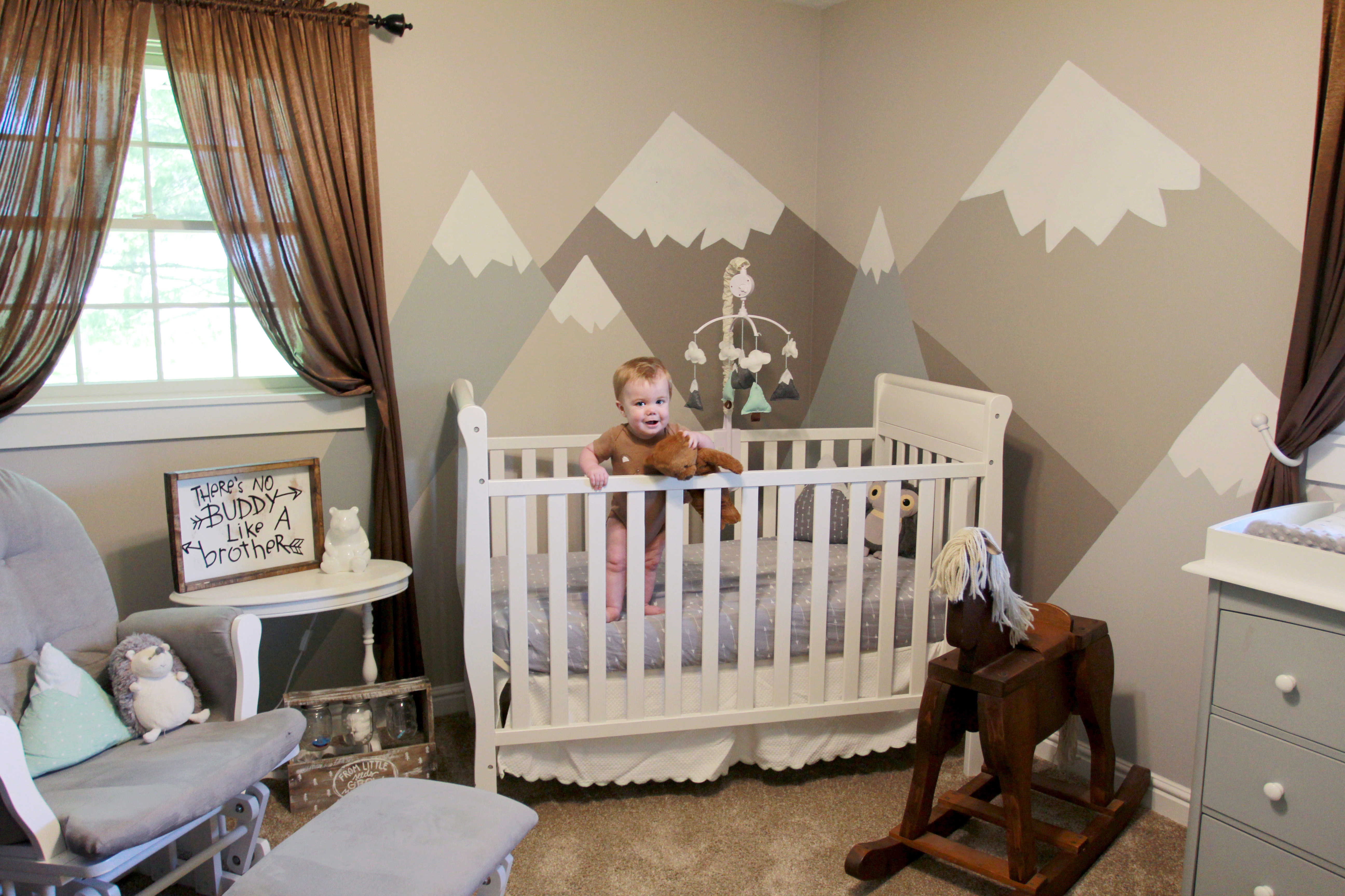 mountain themed baby room