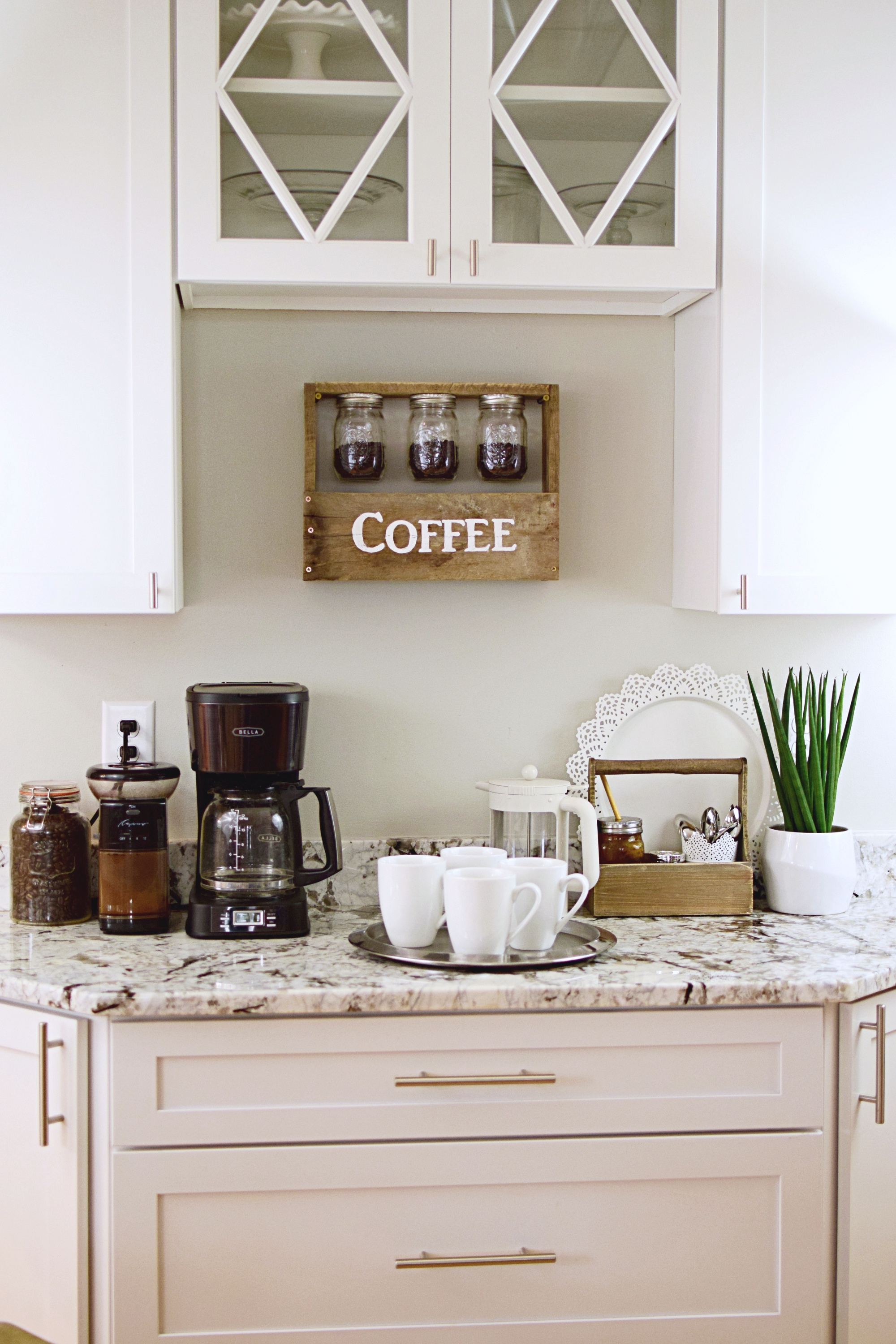 The Perfect Coffee Station with a DIY Coffee Bar Cart - Fresh Mommy Blog